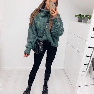 Chunky H&M Sweater - Teal